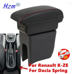 Interior Accessories For Dacia Spring Armrest Box Renault K-ZE Car Center Storage Internal Retrofit USB Charging