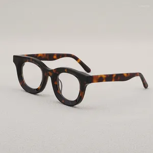 Sunglasses Frames Japanese Square Acetate Glasses High Quality Men Myopia Classical Handmade Eyeglasses Women Prescription Eyewear