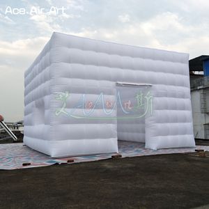 wholesale 8x8x4mH (26x26x13.2ft) Inflatable Cube Tent Cubic Marquee Event Square Tent for Party or Production Display