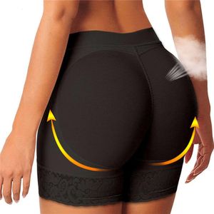 Mulher realçador acolchoado bunda levantador calcinha corpo falso hip shapwear roupa interior breve plus size shaper push up booty shorts