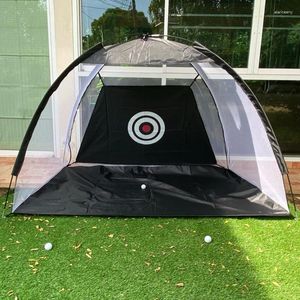 Golf-Trainingshilfen, 2 m, Übungsnetz, für drinnen und draußen, abnehmbares Chipping-Schlagkäfig-Ziel, tragbare Sportausrüstung