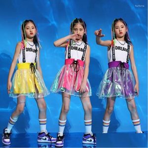 Scene Wear Girls Jazz Dance Costumes Hip Hop Outfits Cheerleading Performance Clothing Street Dancing Dress Suit Kids Modern Drop Deli Otlk2