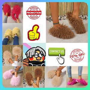 Slippers Plush Discal Designer Platform أحذية مبطنة للنساء للنساء الخريف دافئ مريح ارتداء مقاومة داخلية الصوف الفراء Softy 36-49 42608 Comtable