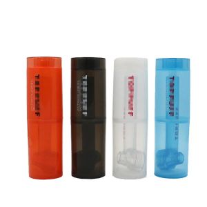Traveling travelling Portable Water Pipes Top Puff Acrylic Material With bottles Hookah Screw on Bottle Converter Glass Bong LL
