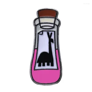 Brooches Kuzco Enamel Pins Llama Magic Bottle Potion Animation Brooch Lapel Badges Cartoon Jewelry Gift For Friends Kids