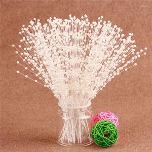 Kwiaty dekoracyjne 20pcs sztuczna perłowa symulacja sznurka koraliki kwiatowe bukiet ślub ślubny ręczny dekoracja stolika do przyjęcia