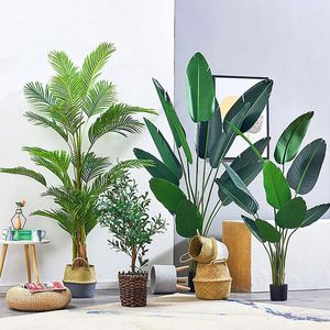 Decorative Flowers 90cm Artificial Large Plant Traveler Banana Green Wedding Indoor Potted Outdoor Garden Decoration Fake