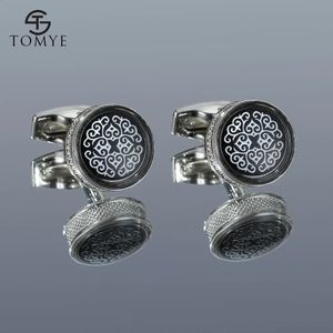 Cufflinks for Men TOMYE XK20S078 High Quality Round Fashion Pattern Buttons Wedding Gifts Casual Business Dress Shirt Cuff Links 240124