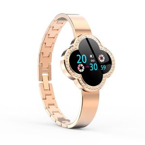 2019 New Fashion Smart Fitness Bracelet Women Blood Pryshing Heart Reating Wristband Lady Watch Friend Y19062402247Dのギフト