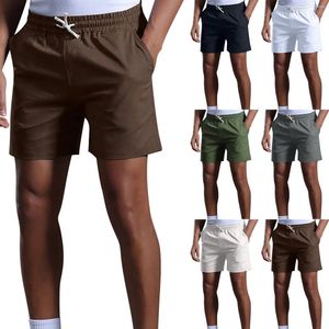 Shorts masculinos algodão e linho solto neutro casal roupa primavera verão espuma casa homens denim carga