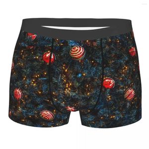 Underbyxor god julgran män underkläder år boxare shorts trosor rolig mjuk för homme s-xxl