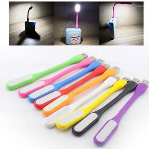 Nachtlichter 9 Farben Flexible Mini-USB-LED Tragbare Lesebuchlampen Weiße Beleuchtung für Heim-PC Notebook Laptop Powerbank B4