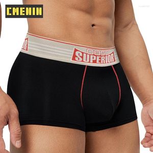 Mutande CMENIN 2024 Cotone da uomo sexy Bikini a vita bassa Gay Boxer Pantaloncini morbidi Cuecas Uomo Biancheria intima Mutandine