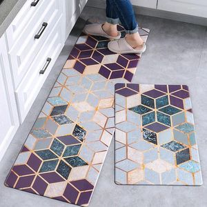Carpets Kitchen Carpet Door Mat Waterproof And Oil-proof PVC Non-slip Floor For Living Room