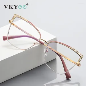 Solglasögon Vicky Fashion Optical Frame Märkesdesign Kvinnliga glasögon kan anpassade receptbelagda anti-Blue Light Glasses 3106