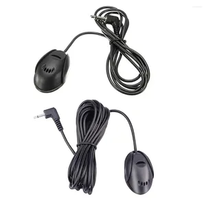 Mikrofoner Bil Audio Microphone Paste Type Handsfree MIC 3,5mm Instrumentpanel Bluetooth-kompatibel för DVD-radiostereo-spelare