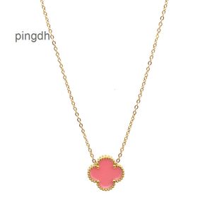 Collana Van Clover Cleef Four Leaf Clover Neckalces Collane con ciondolo gioielli firmati per donna van clovers collane catene placcate oro San Valentino fidanzati