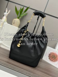 10A Mirror Quality Designer Small Squeeze Bag Womens Nappa sheepskin Clutch Bags Luxurys Handbags Black Genuine Leather Purse Shoulder Gold Chain Bag