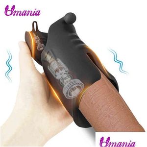 Outras ferramentas de cuidados com a pele Nxy Vibradores Penis Manga Vibrador Glans Brinquedos para Homens Trainer Extender Adts Masculino Masturbação Loja Drop Deliver Dhqch