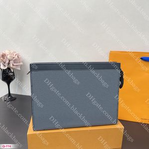 Klassisk designer Mens Business Wallet Högkvalitativ stor handväska läderkorthållare Män myntväska lyxagring Passport plånböcker med låda