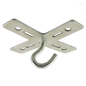 Lampenhalter, weiße Zink-Kreuz-Eisenhalterung, Durchmesser 100 mm, Metall-Deckenmontagehaken für schwere Anhänger, Hardware-Beleuchtungszubehör