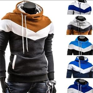 Men's Hoodies 2024 Spring And Autumn Hooded Sweater Fashion Casual Versatile Sports Splice Slim Fit Coat