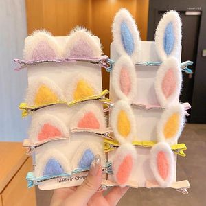 Hair Accessories Cute Bunny Cat Ears Clips Kids Girls Bangs Hairpins Women Sweet Barrettes Children Fashion Ornaments