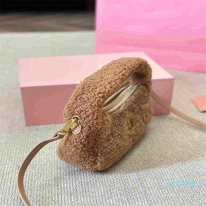 Lamb Hair Handbag Women Casaul Handbag Fashion Crossbody Bags Counter Counter Bag