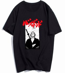 Gioco TShirt Uomo Vagabond Miyamoto Musashi Berserk Oneck Manica corta Tee T Shirt in cotone Pantaloni a vita bassa Top Plus Size Funky Clothes6193637