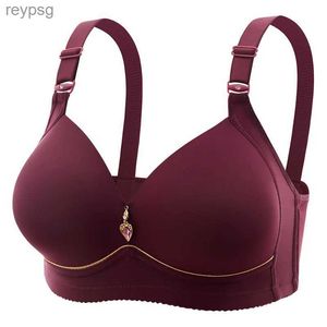 Bras Bras Sexy 36-46 B/C Breathable Underwear Plus Size Bras Tops for Womens No Steel Ring Bra Push Up Gathering Large Size Women Lingerie YQ240203