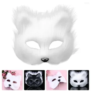 Partyzubehör Fuchsmaske Blanknyc Kleidung Maskerademasken Bulk DIY Make-up Frauen Flanell Handmalerei Miss Therian