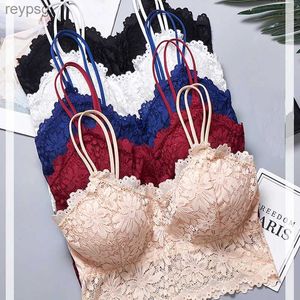 BRAS BRAS Wireless Push Up Bh Bod Forming Sexy Flower Lace Bh Top Women Plus Size BRALETTE SUBBEAR LINGERIE FULL CUP SEAMLESS BRAS YQ240203