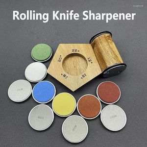 Other Knife Accessories 2024 Sharpening Stone Angle 5 Degrees Tumbler Sharpener Whetstone Rolling Diamond Kitchen Tool Grindstone