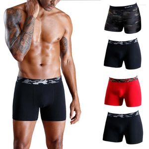 Mutande 4 pezzi Boxer intimi di marca per uomo Undrewear Boxer in cotone da uomo Pantaloncini da uomo Confezione Boxer intimi maschili