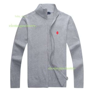 Designerski Polo Mens Sweater Runki Gruby połowa zamka błyskawicznego Wysoka szyja ciepłe pullov 95 260