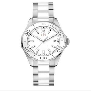 Top quality man woman model 38mm classic watches quartz wristwatch ceramic and steel bracelet t010303G