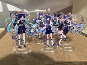 Keychains Anime Figure Genshin Impact The Wanderer Scaramouche Acrylic Stand Model Plate Desk Bedroom Decortion Cosplay Fans Friend Gifts