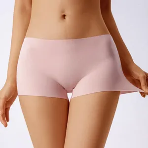 Kadın Panties 2024 Kesintisiz Spandex Buz İpek Güvenlik Şort Pantolon Kadınlar Boyshorts Etek İç Çamaşırı Nefes Alabilir Hiçbir Kıvrımlı Boksörler İçin