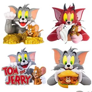 Film Oyunları Yeni Stok Sabun Kedi ve Fare Tom Jerry Hamburg Fortune Şeytan SN Kombinasyon Yıl hediye süsleri 23cm Damla Teslimat Dhoeq