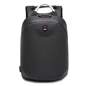 2019 أزياء جديدة 15 6 بوصة محمول على ظهره على حقيبة ظهر مقاومة للماء عازلة على سفر السفر USB Back Pack Pack Mal