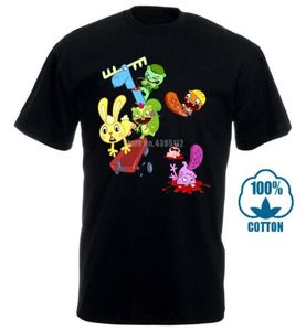 Men039S tshirts Happy Tree Friends Tee Tshirt Kort ärm Bomull Kvinnor och Menmen039S4360634