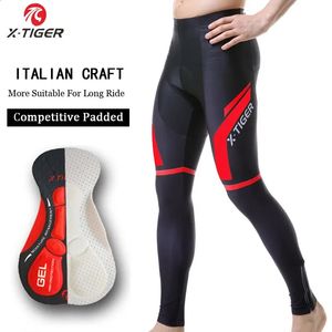 Pantaloni da ciclismo X-TIGER Primavera Autunno Pantaloni da ciclismo Coolmax con imbottitura in gel 5D Pantaloni da bicicletta da equitazione 100% Lycra Pantalon 240129