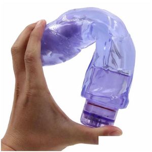 Altri strumenti per la cura della pelle vibratori impermeabile grande gelatina vibratore vibratore punto G per le donne stimolatore del clitoride giocattoli adt negozio donna 1115 Drop D Dhlsj