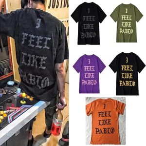 Europäische und amerikanische Modeoberteile „I Feel Like Pablo“, kurzärmeliges NewYork 21 City Limited-T-Shirt für Männer, Frauen, Paare, lässige T-Shirts 7247581