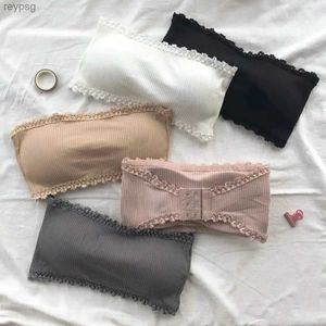 Bras Childrens Finger Gloves Strapless Lingerie for Women Tube Top Underwear Soild Color Seamless Invisible Bralette Sexy Solid Color Bras Crop Top Women YQ240203