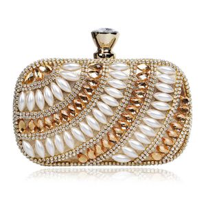 Yingmis nya diamant inlagd middagsväska kvinnors mode bankett handväska dams mångsidiga klänning kväll väska 240203