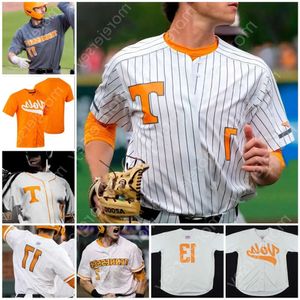 College NUOVO Baseball indossa baseball personalizzato NCAA College Tennessee Volunteers Maglia da baseball Nick Senzel Beck Blade Tidwell Max Ferguson High