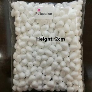 Decorative Flowers 2cm To 5.5cm White Water Drop Modeling Foam Rose Bud For Nylon Stocking Flower Accessories Polystyrene Styrofoam Buds