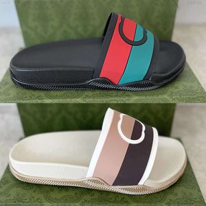 10a üst lüks tasarımcılar terlik kadın sandalet erkekler slaytlar sahil kauçuk sandal dişli dipler düz plaj flip flop çizgili 35-46 no440