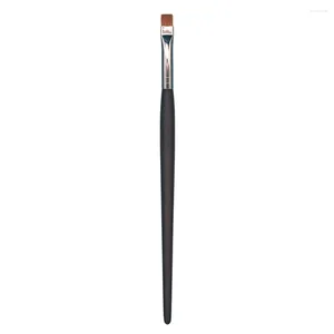 Makeup Brushes D021 Professional Handmade Brush Soft Resilient Weasel Hair Small Flat Top Eye Shadow Ebony Handle Make Up